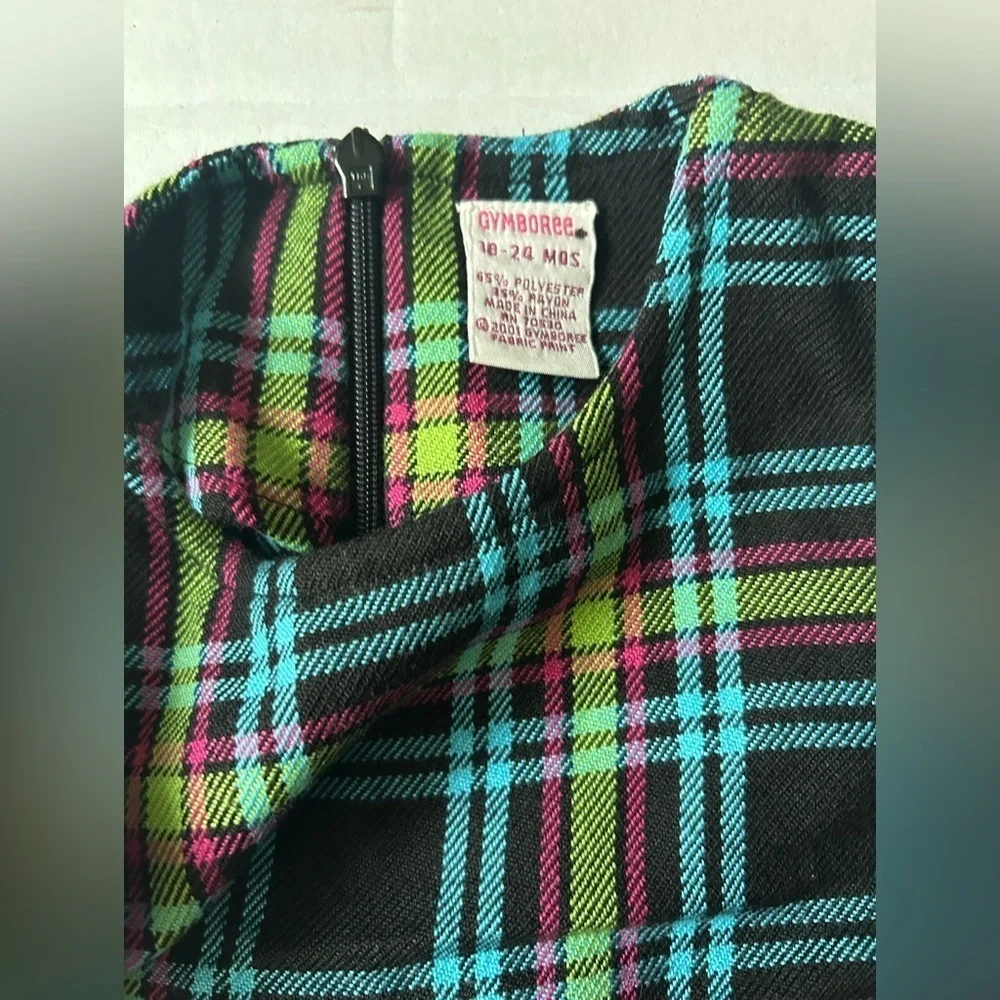 Vintage Baby Girl Gymboree Plaid Dress